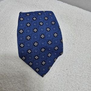 Elegant Blue Geometric Men's Tie
